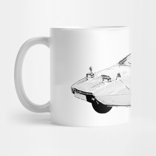 Classic Bond Bug car monochrome Mug